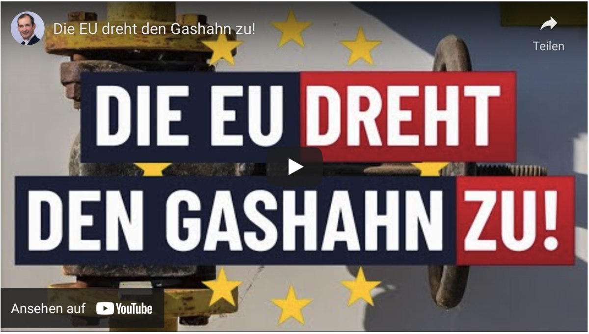 Die EU dreht den Gashahn zu!