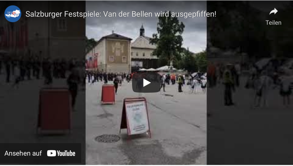 Salzburger Festspiele: Van der Bellen wird ausgepfiffen!