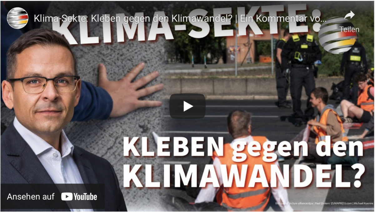 Klima-Sekte: Kleben gegen den Klimawandel?