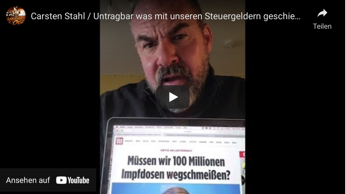 Carsten Stahl: Untragbar was mit unseren Steuergeldern geschieht!