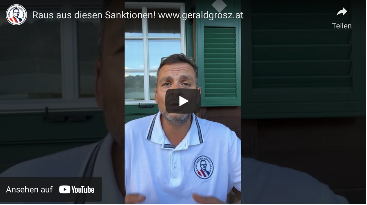 Raus aus diesen Sanktionen!
