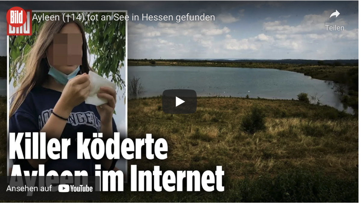 Ayleen (†14) tot an See in Hessen gefunden!