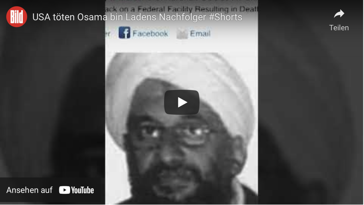 USA töten Osama bin Ladens Nachfolger #Shorts