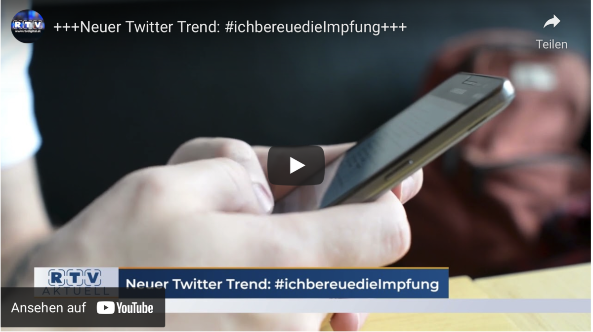 +++Neuer Twitter Trend: #ichbereuedieImpfung+++