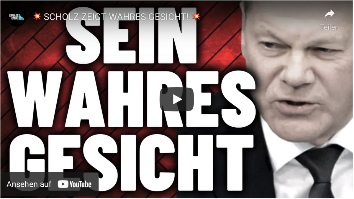 SCHOLZ ZEIGT WAHRES GESICHT!