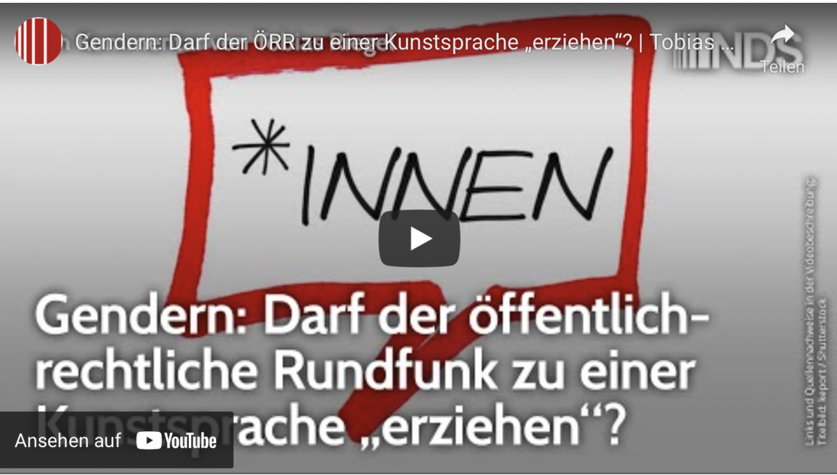 Gendern: Darf der ÖRR zu einer Kunstsprache „erziehen“?