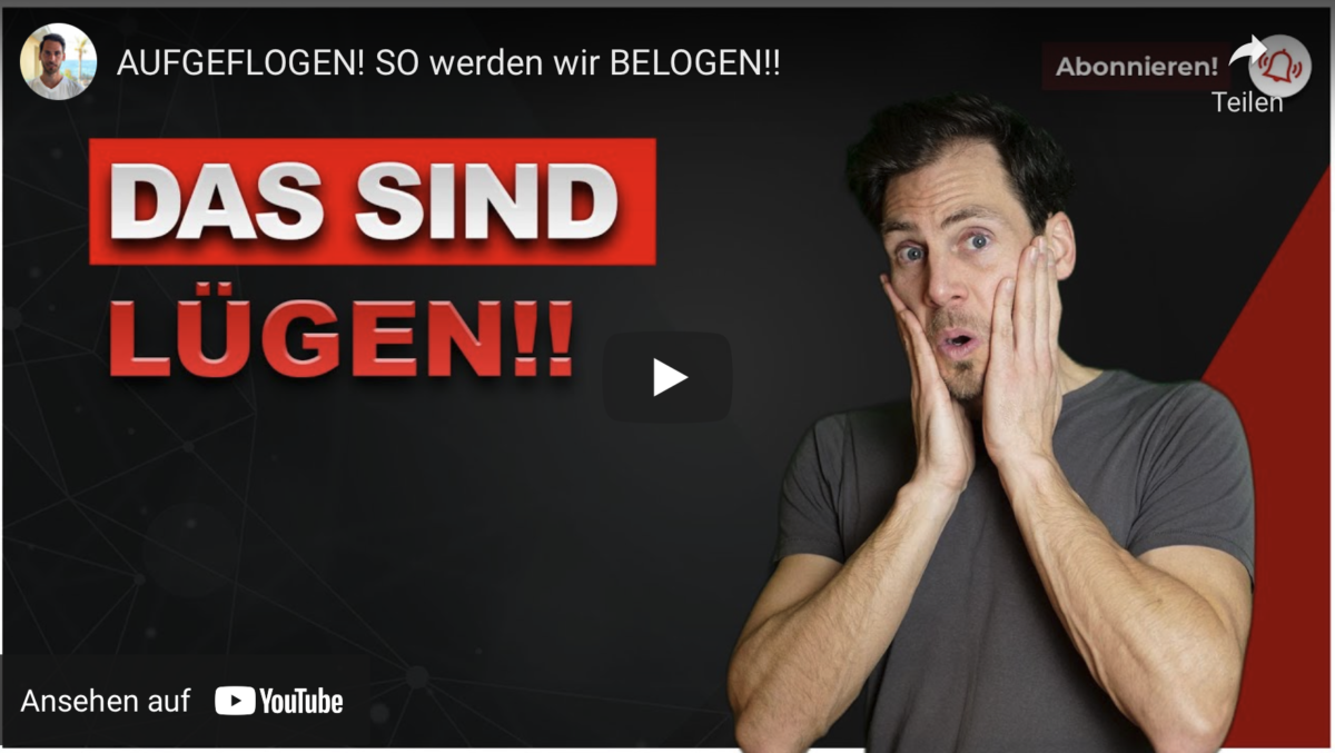 AUFGEFLOGEN! SO werden wir BELOGEN!!