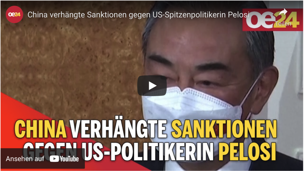 China verhängte Sanktionen gegen US-Spitzenpolitikerin Pelosi!