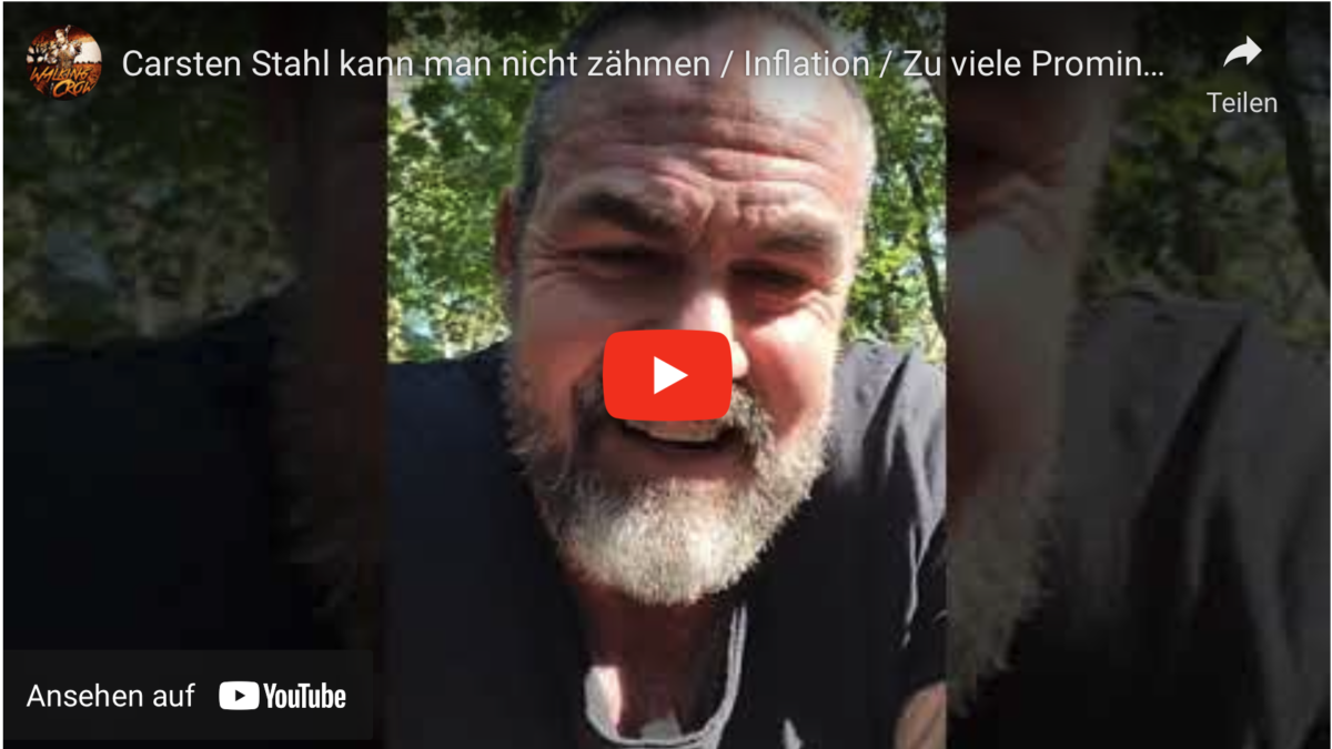 Carsten Stahl kann man nicht zähmen / Inflation / Zu viele Prominente schweigen / Preiserhöhung