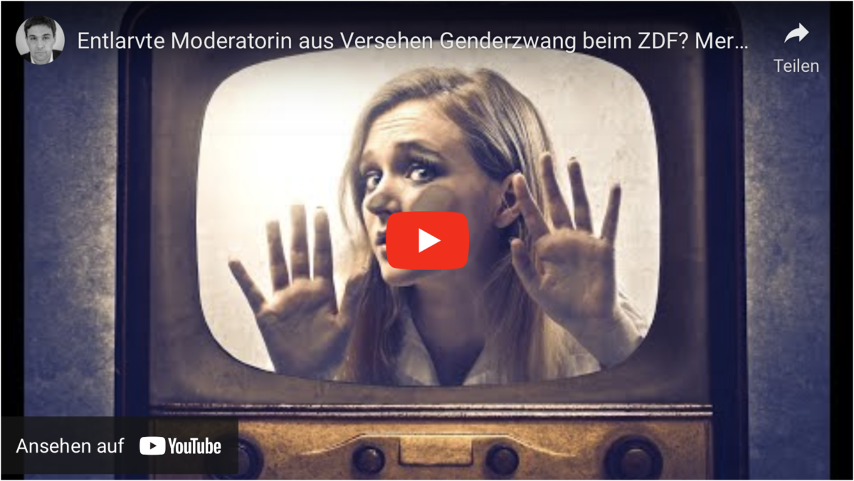Entlarvte Moderatorin aus Versehen Genderzwang beim ZDF? Merkwürdige Volten der Mainzelmännchen