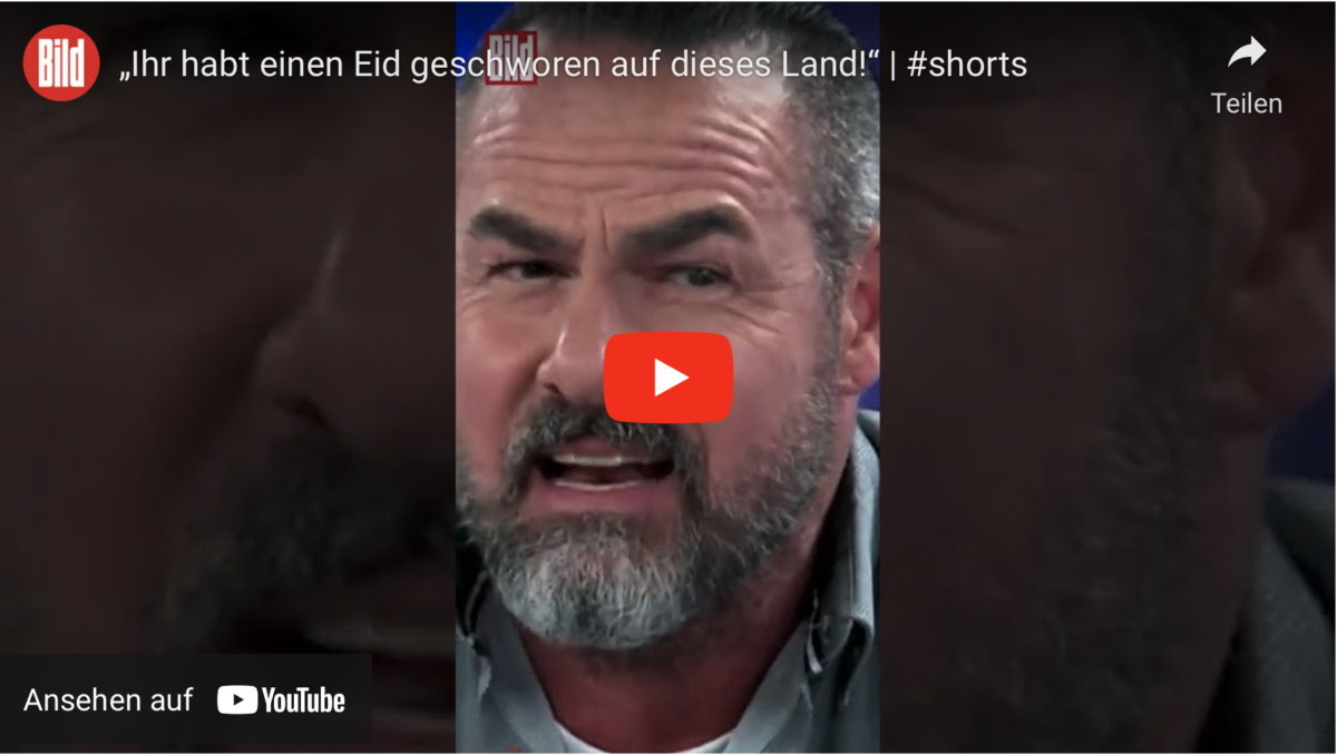 „Ihr habt einen Eid geschworen auf dieses Land!“
