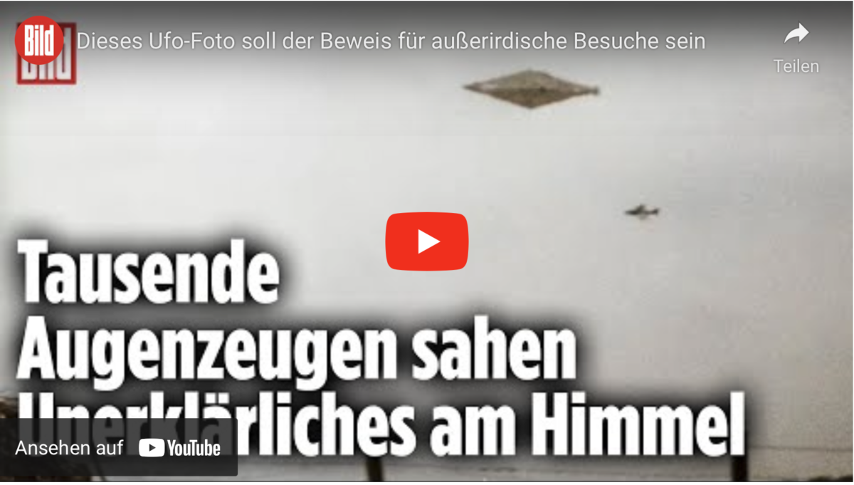 Dieses Ufo-Foto soll der Beweis für außerirdische Besuche sein
