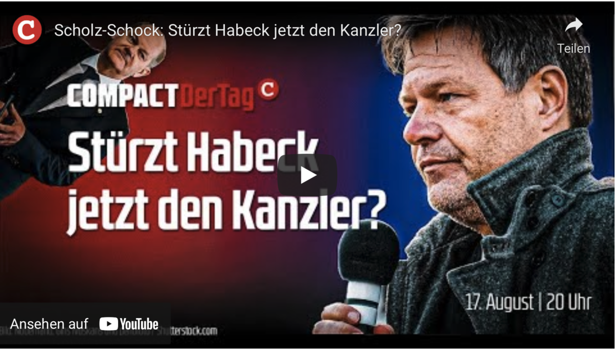 Scholz-Schock: Stürzt Habeck jetzt den Kanzler?