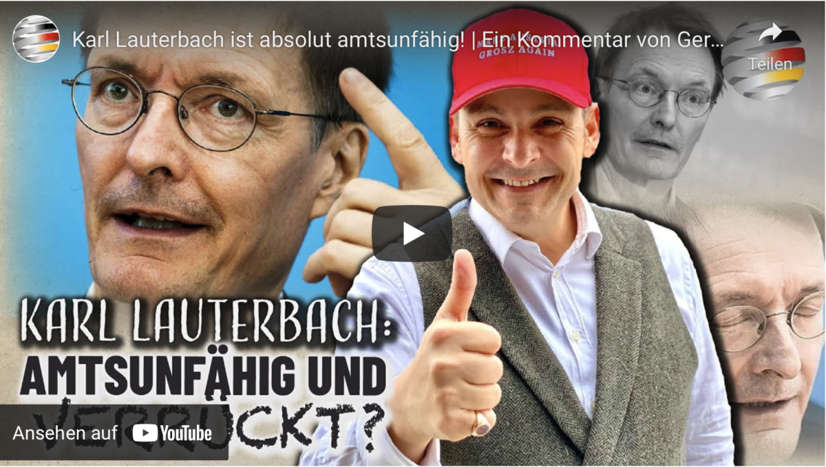 Karl Lauterbach ist absolut amtsunfähig!