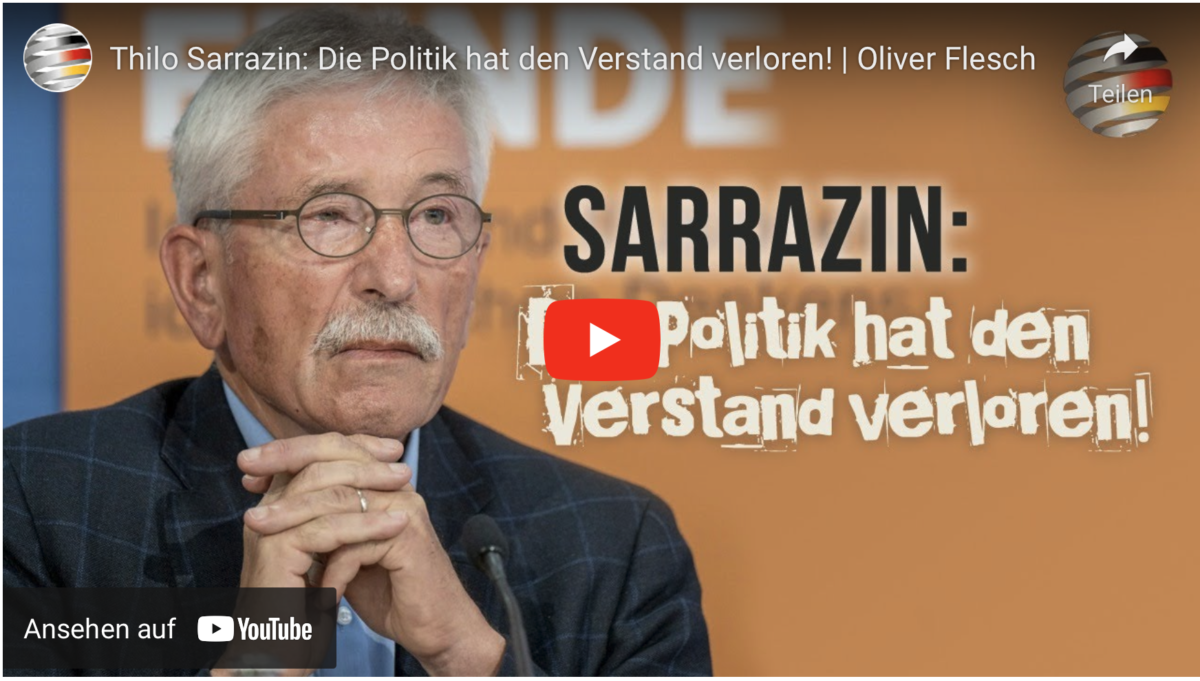 Thilo Sarrazin: Die Politik hat den Verstand verloren!