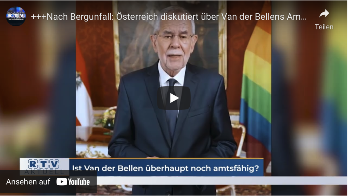 +++Nach Bergunfall: Österreich diskutiert über Van der Bellens Amtsfähigkeit+++