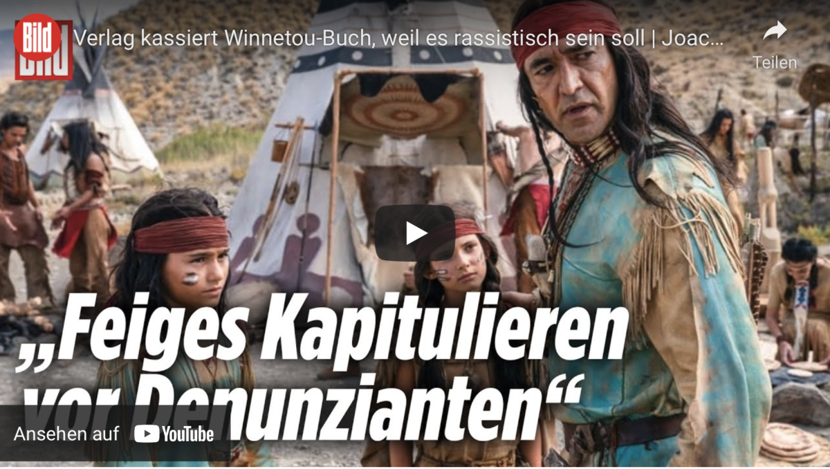 Verlag kassiert Winnetou-Buch, weil es rassistisch sein soll!