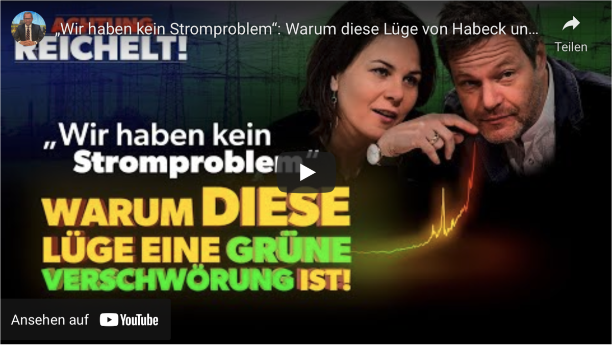 „Wir haben kein Stromproblem“: Warum diese Lüge von Habeck und Co. eine grüne Verschwörung ist!