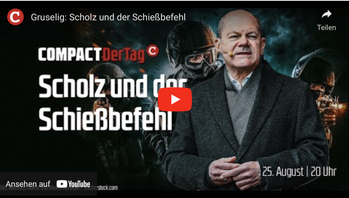 Gruselig: Scholz und der Schießbefehl!