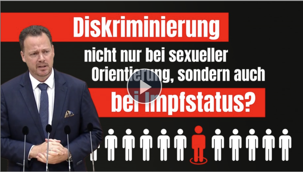 Diskriminierung nicht nur bei sexueller Orientierung, sondern auch bei Impfstatus?
