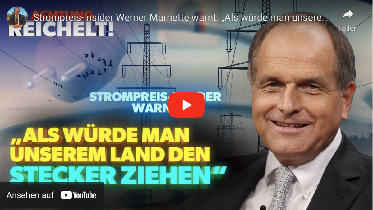 Strompreis-Insider Werner Marnette warnt: „Als würde man unserem Land den Stecker ziehen“!