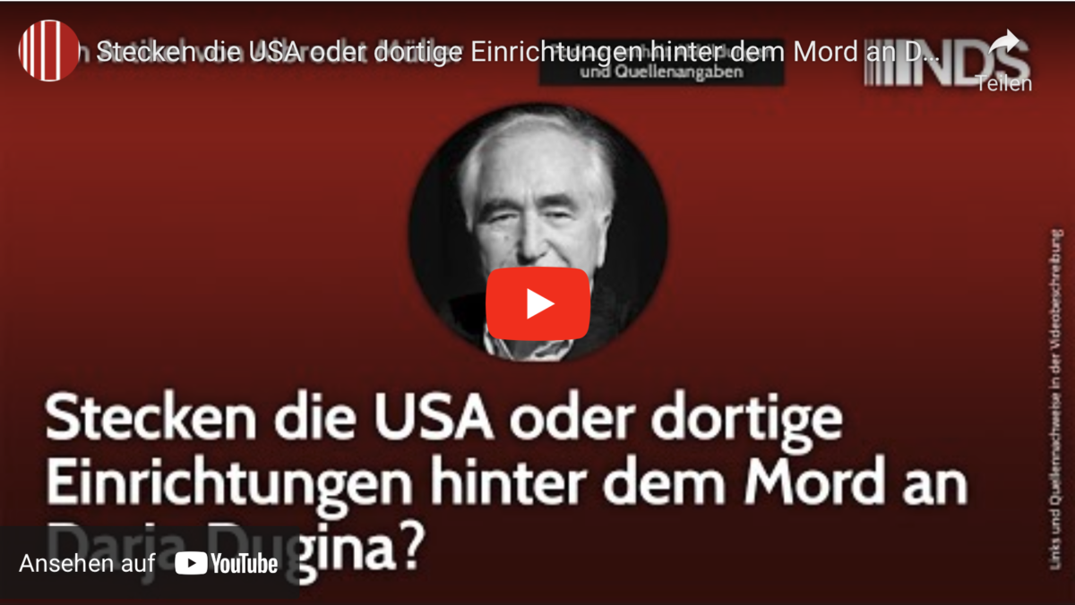 Stecken die USA oder dortige Einrichtungen hinter dem Mord an Darja Dugina?