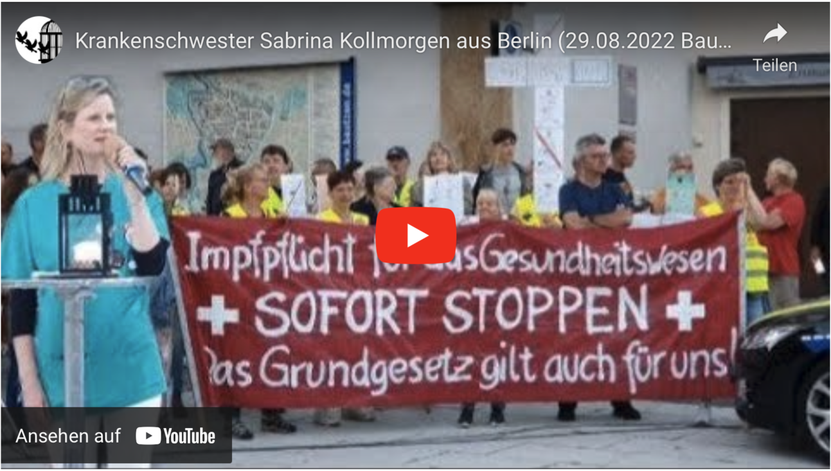 Wir werden von Hochverräter regiert! Krankenschwester Sabrina Kollmorgen aus Berlin (29.08.2022 Bautzen)!