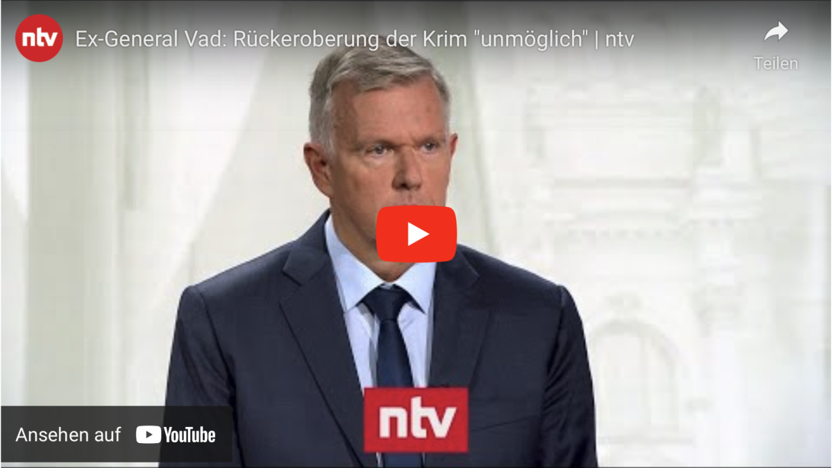 Ex-General Vad: Rückeroberung der Krim „unmöglich“