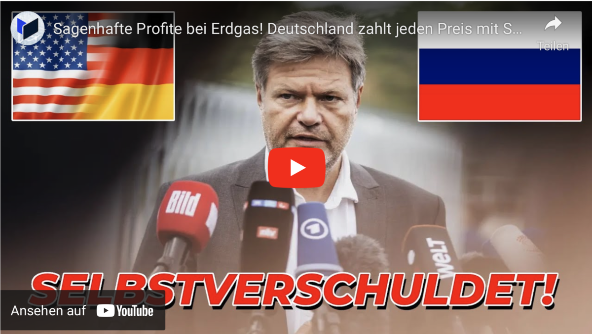 Sagenhafte Profite bei Erdgas! Deutschland zahlt jeden Preis mit Steuergeld!