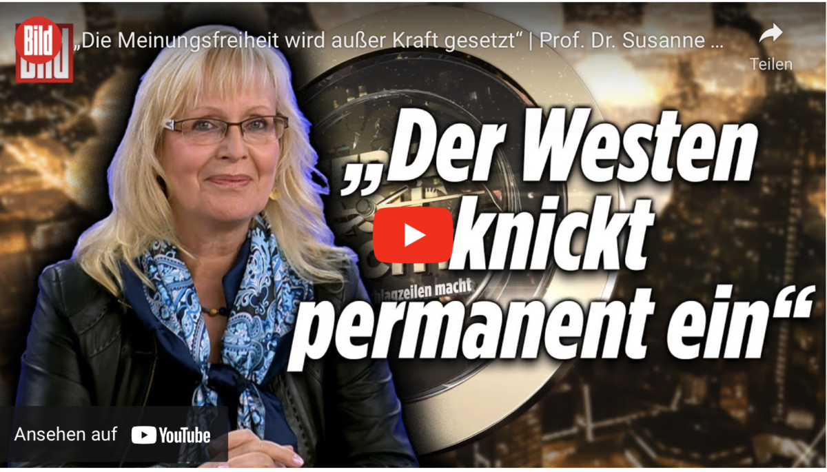 Der Westen knickt permanent ein! „Die Meinungsfreiheit wird außer Kraft gesetzt“