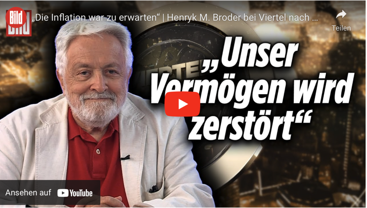 Unser Vermögen wird zerstört! „Die Inflation war zu erwarten“!