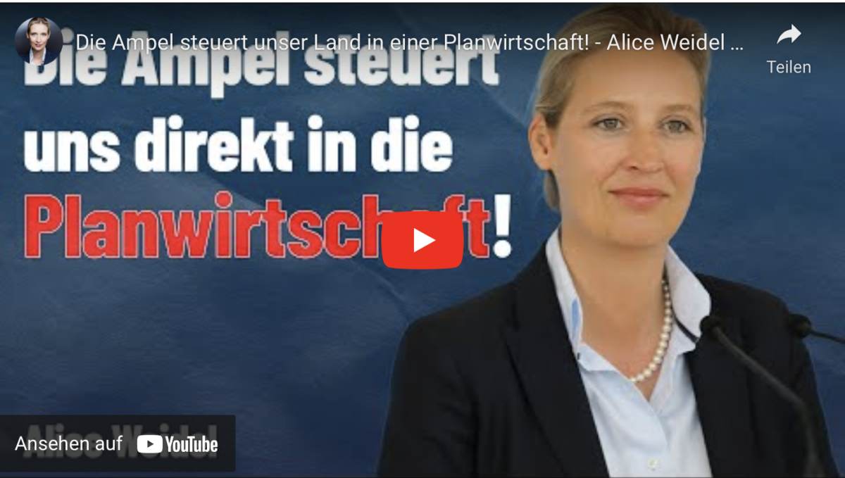 Die Ampel steuert unser Land in einer Planwirtschaft!