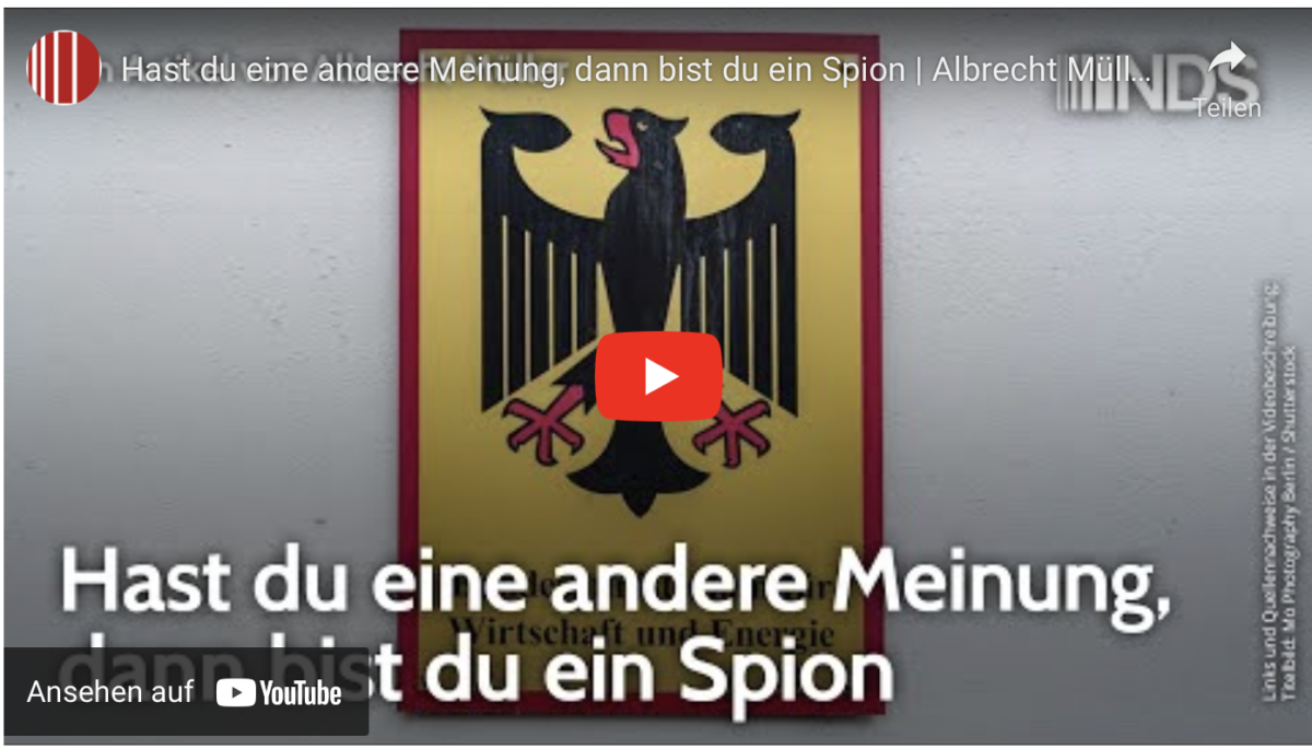 Hast du eine andere Meinung, dann bist du ein Spion!