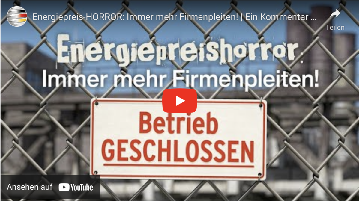 Energiepreis-HORROR: Immer mehr Firmenpleiten!