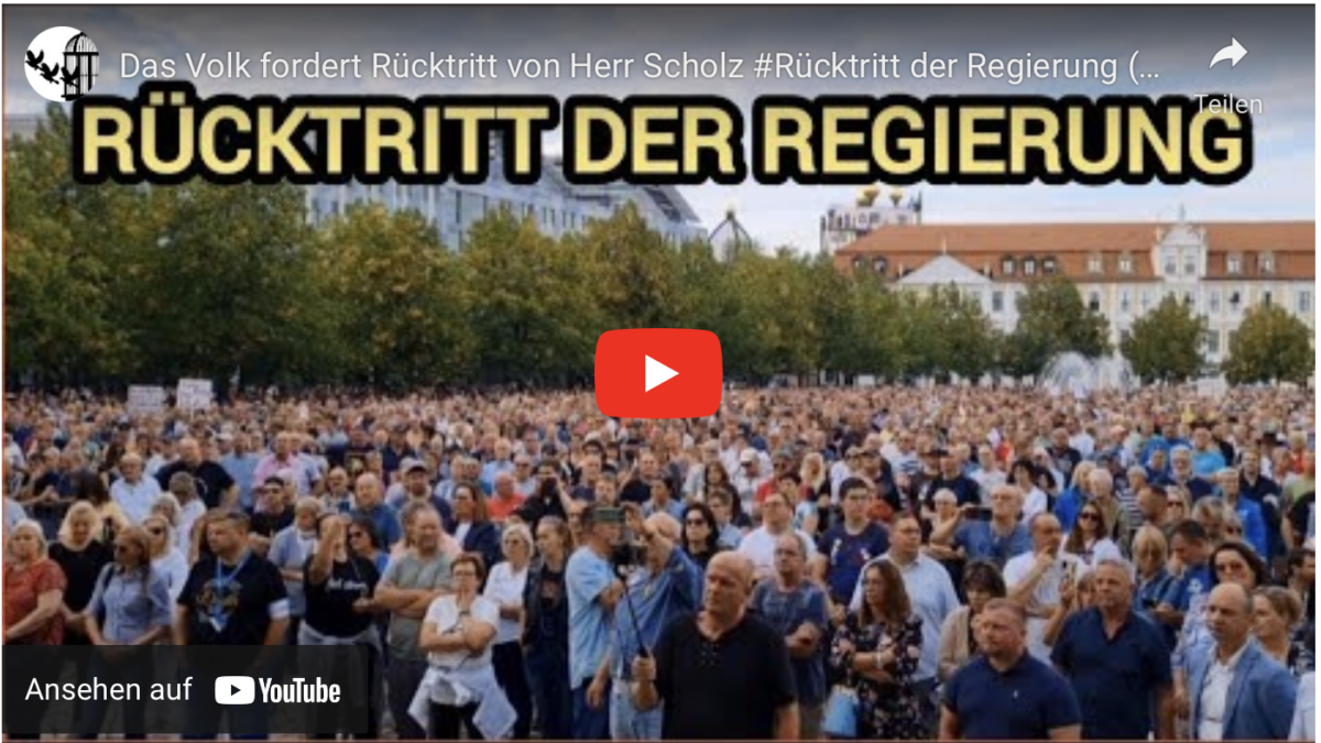Das Volk fordert Rücktritt von Herr Scholz #Rücktritt der Regierung (05.09.2022 Magdeburg)