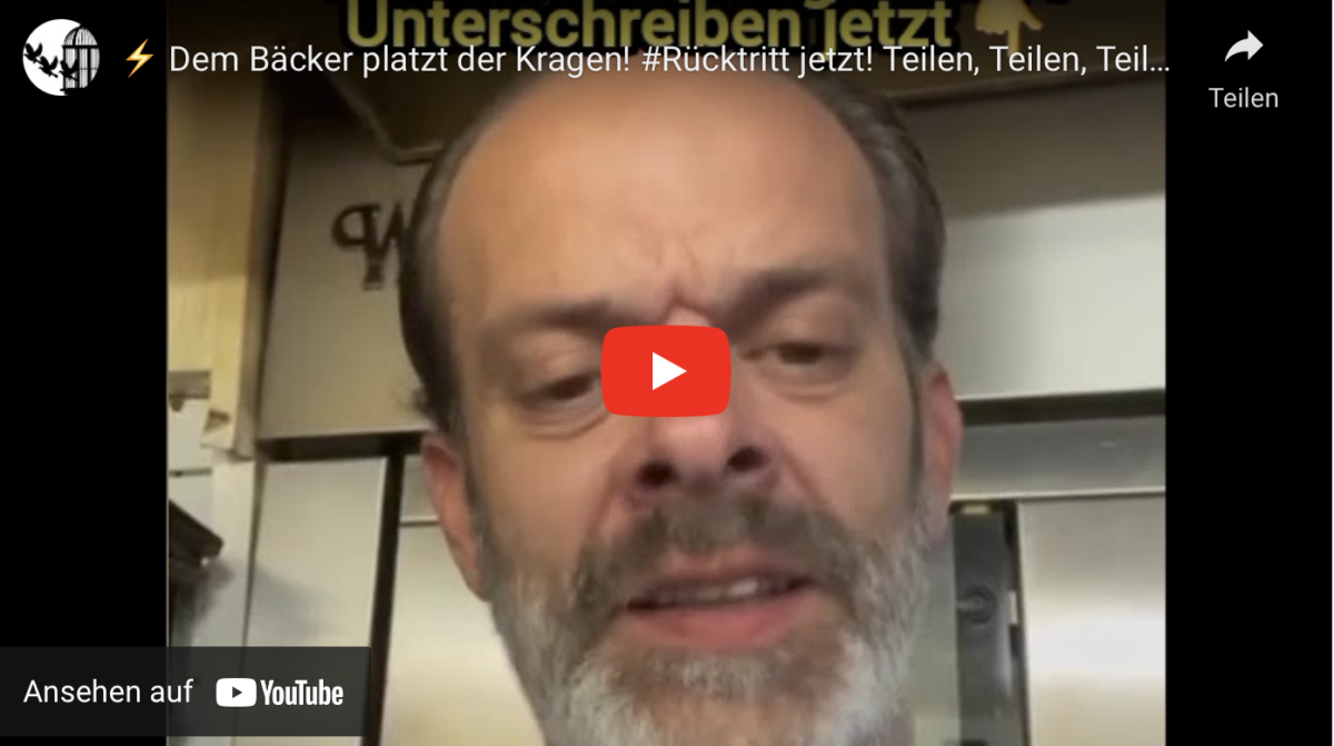 Dem Bäcker platzt der Kragen! #Rücktritt jetzt! Teilen, Teilen, Teilen.
