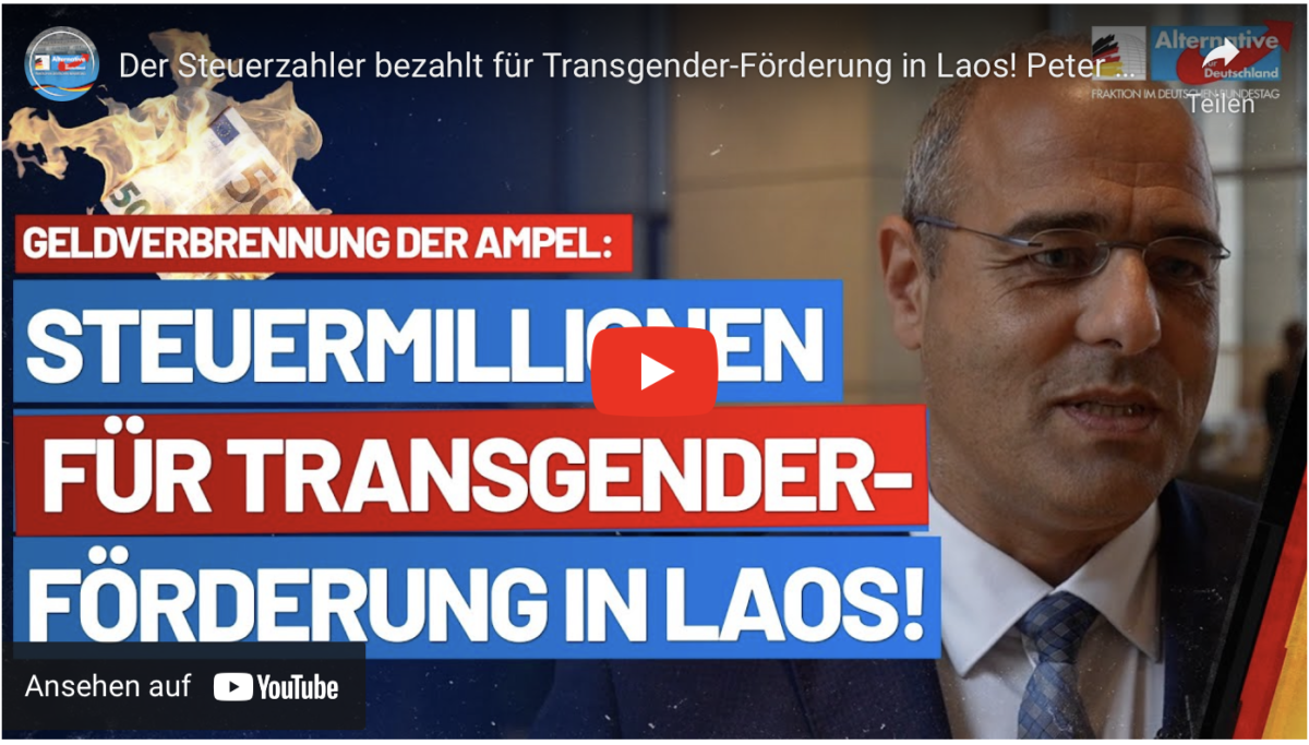 Der Steuerzahler bezahlt für Transgender-Förderung in Laos!