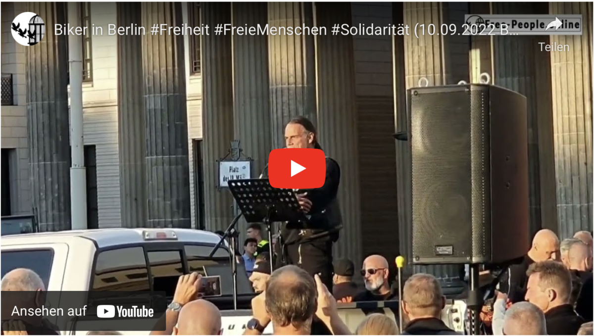 Biker in Berlin #Freiheit #FreieMenschen #Solidarität