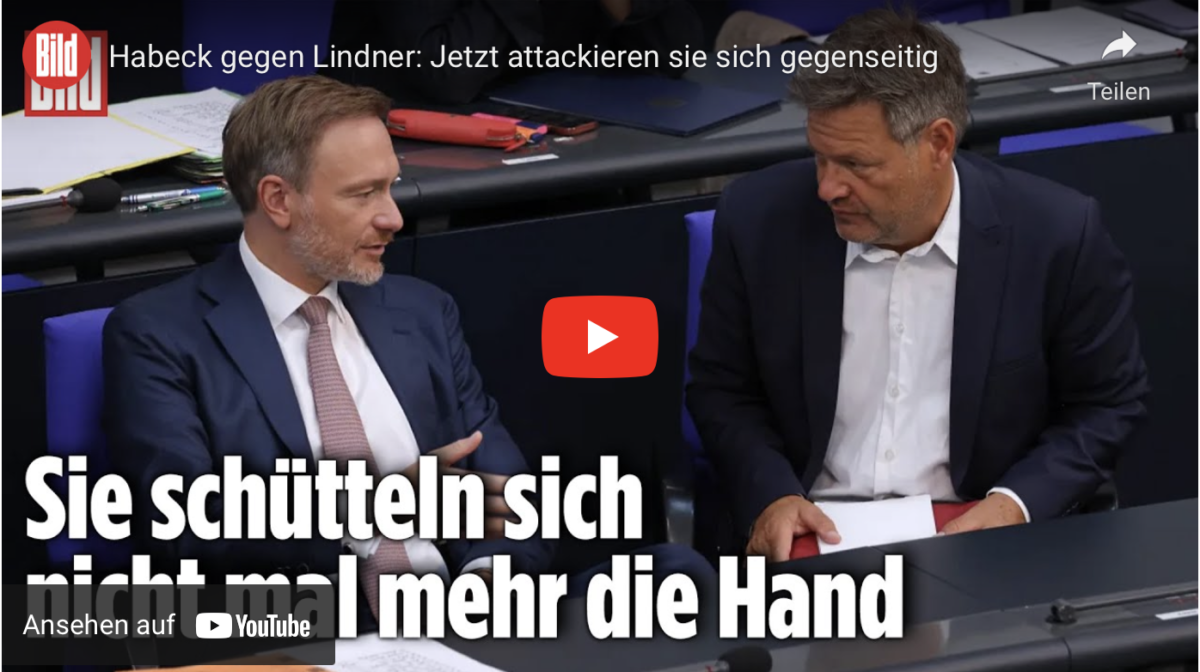 Habeck gegen Lindner: Jetzt attackieren sie sich gegenseitig!