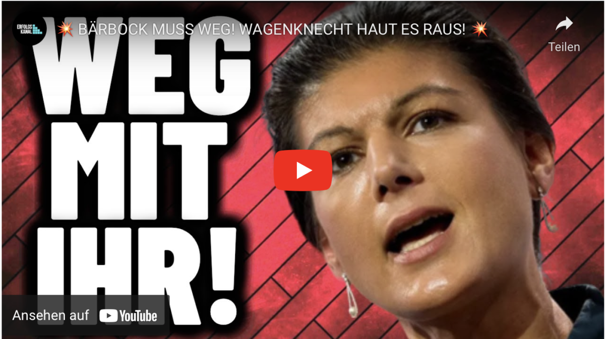 BÄRBOCK MUSS WEG! WAGENKNECHT HAUT ES RAUS!