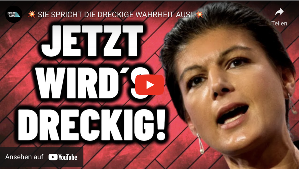 Wagenknecht SPRICHT DIE DRECKIGE WAHRHEIT AUS!