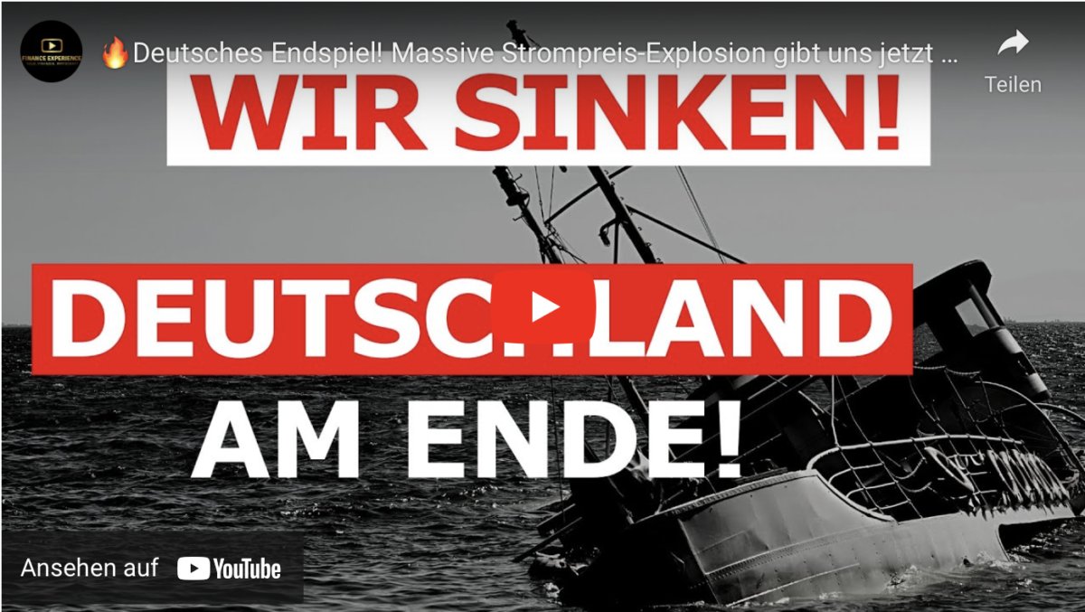 Deutsches Endspiel! Massive Strompreis-Explosion gibt uns jetzt den letzten Rest!