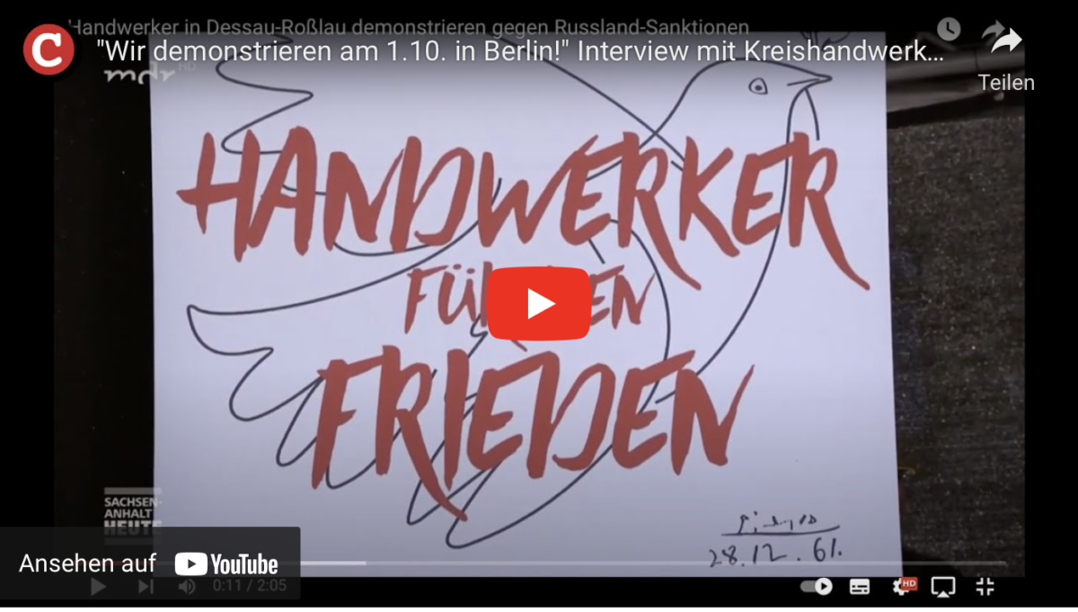 „Wir demonstrieren am 1.10. in Berlin!“ Interview mit Kreishandwerksmeister Karl Krökel