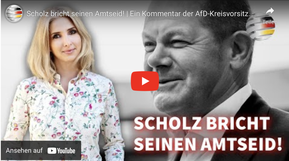 Scholz bricht seinen Amtseid! | Ein Kommentar der AfD-Kreisvorsitzenden Waldshut Andrea Zürcher