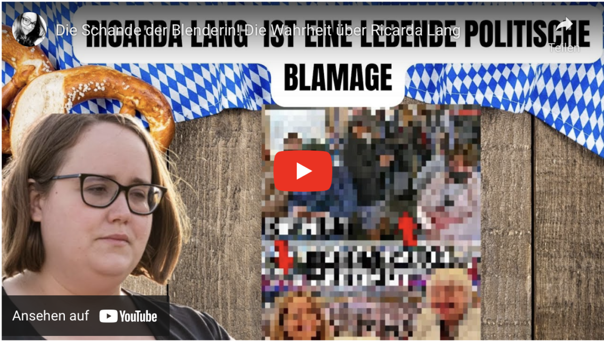 Die Schande der Blenderin! Die Wahrheit über Ricarda Lang