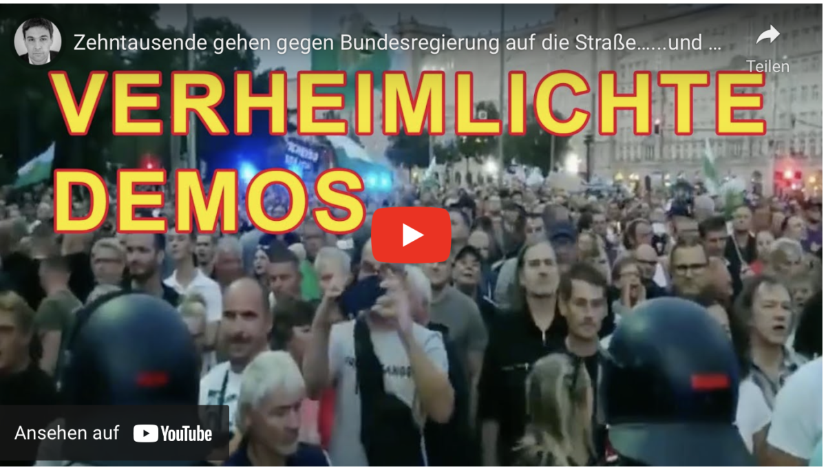Zehntausende gehen gegen Bundesregierung auf die Straße……und die Medien verschleiern es geschickt!
