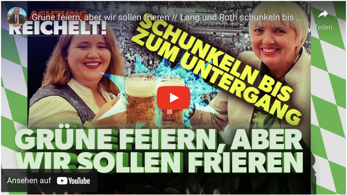 Grüne feiern, aber wir sollen frieren // Lang und Roth schunkeln bis zum Untergang