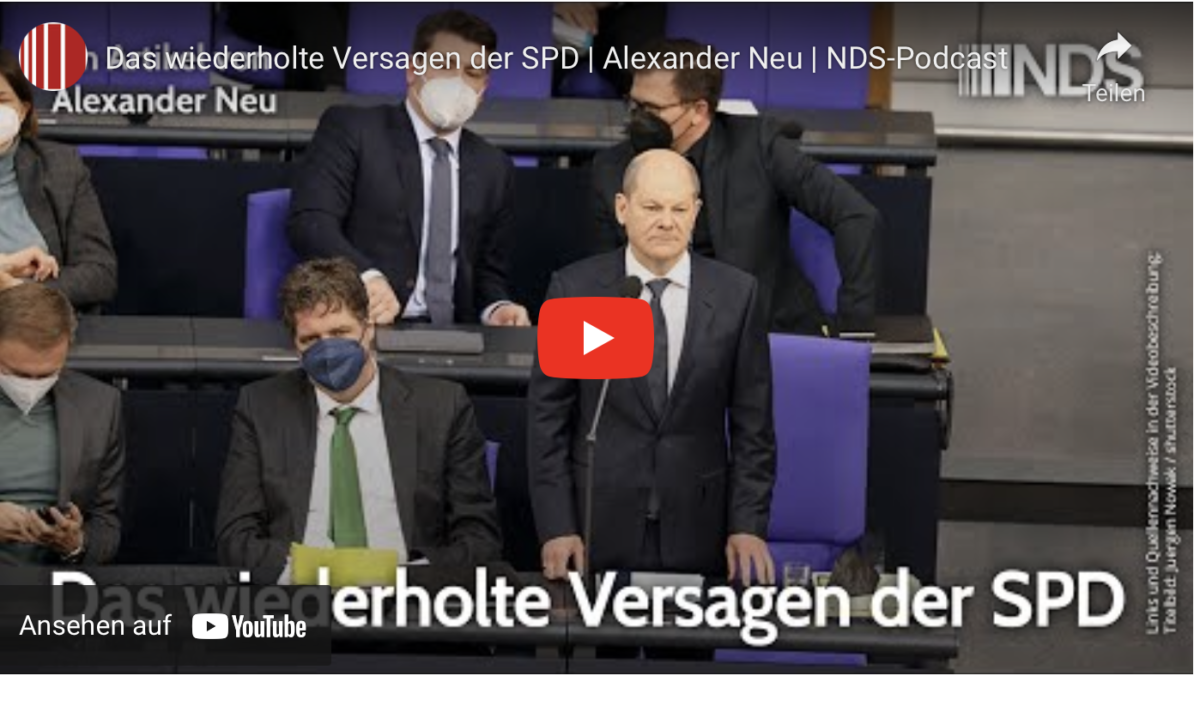 Das wiederholte Versagen der SPD!
