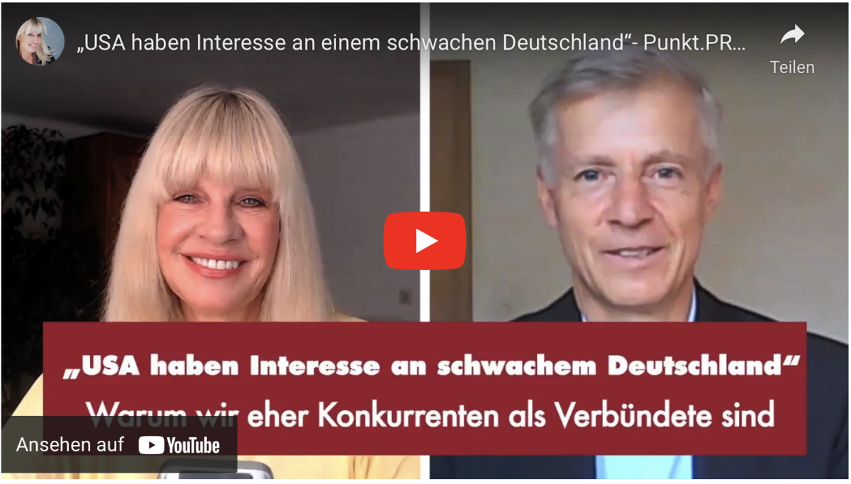 „USA haben Interesse an einem schwachen Deutschland“!