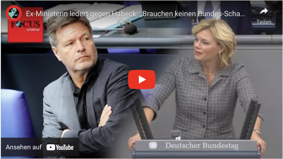 Ex-Ministerin ledert gegen Habeck: „Brauchen keinen Bundes-Schamanen“